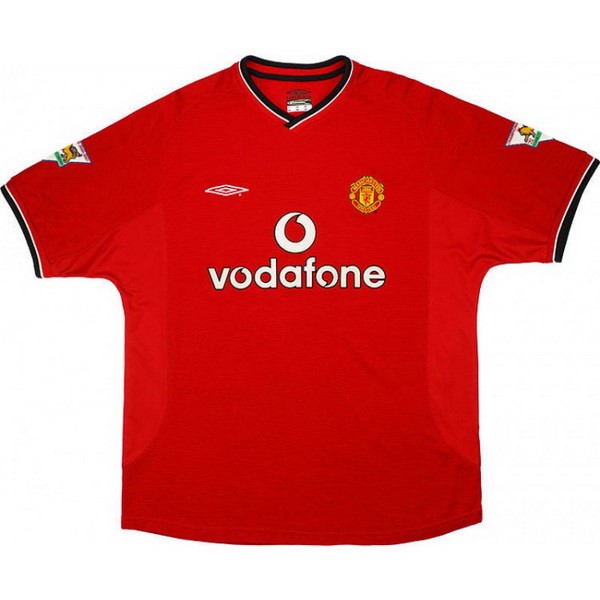Authentic Camiseta Manchester United 1ª Retro 2000 2002 Rojo